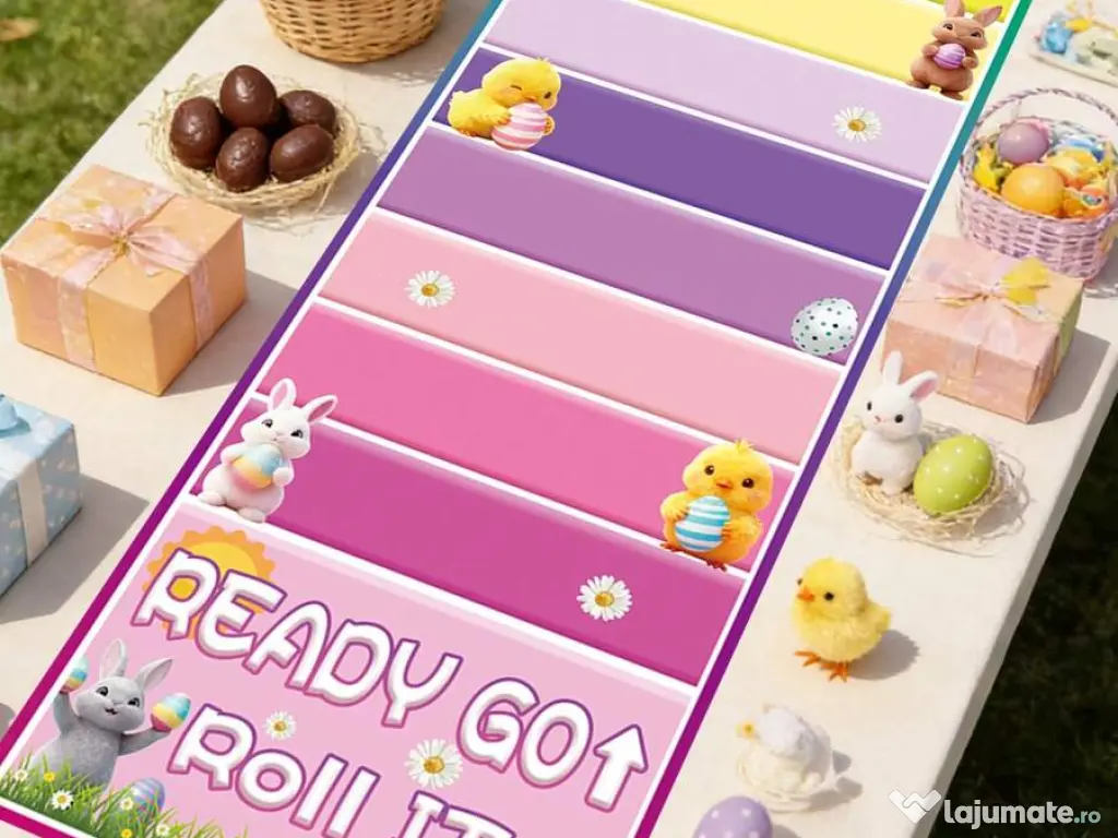 Joc de masă de Paște „Ready, Set, Roll It” – Distracție pentru toată familia 
