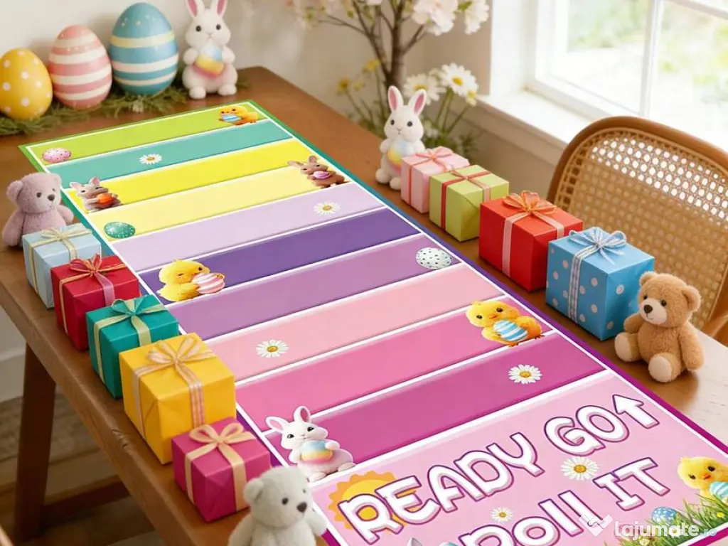 Joc de masă de Paște „Ready, Set, Roll It” – Distracție pentru toată familia 