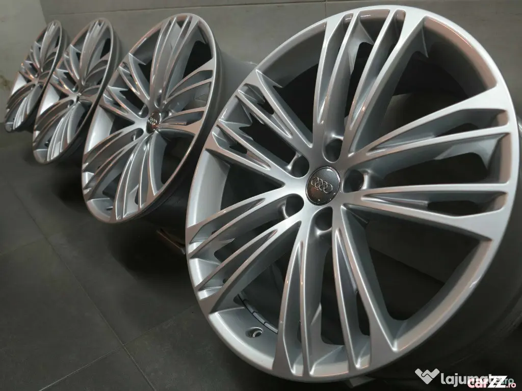 Set jante originale aliaj aluminiu argintiu Audi 5x112 R20 20" A7 S7 4K C8 S-Li 
