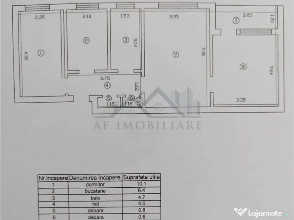Apartament 3 camere Podu Ros - Cantemir 