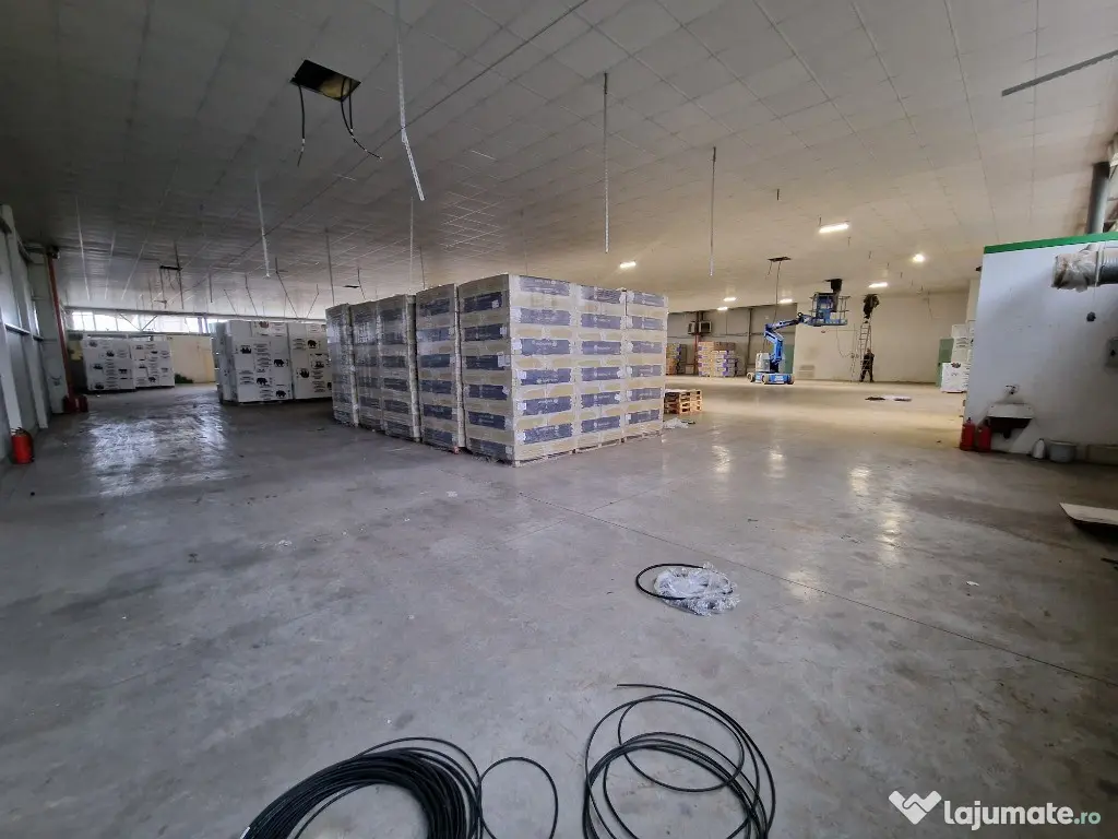 Hala industriala 1400 mp,spatiu depozitare logistica birouri Lugojului 