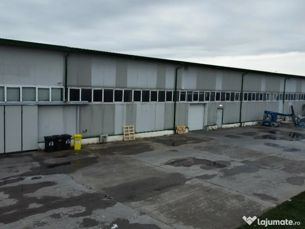 Hala industriala 1400 mp,spatiu depozitare logistica birouri Lugojului 
