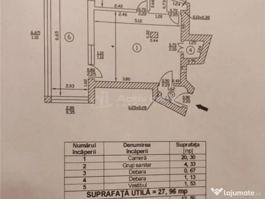 Garsoniera 41mp - Grivitei - Victoriei 