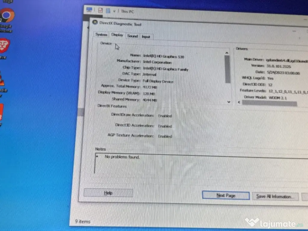 HP PRODesk 400 G3 i5-6500, Ram 8GB, SSD 512GB 