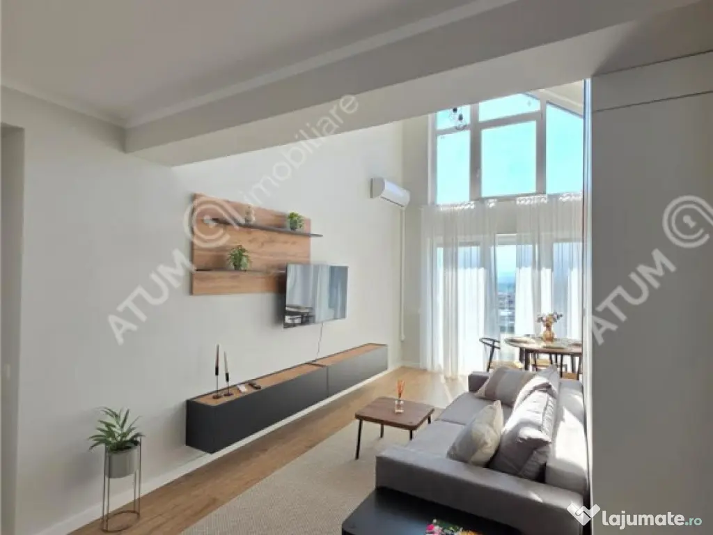 Penthouse cu 4 camere mobilat si utilat complet zonaTurnisor 