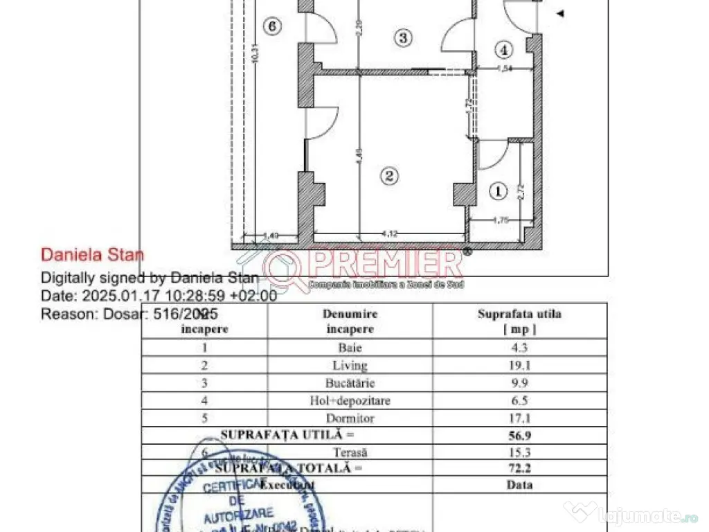 Delta Vacaresti - Targ Vitan - 2 camere - Gata de mutat 