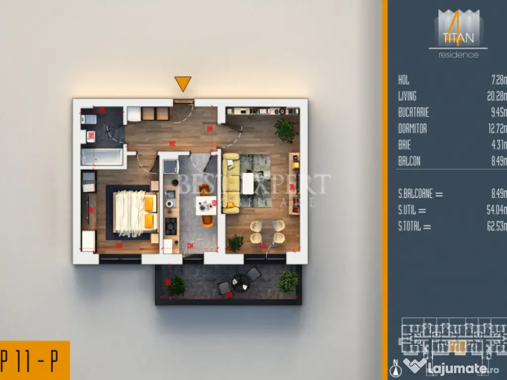 2 Camere Ideal Investitie -Incalzire in pardoseala 