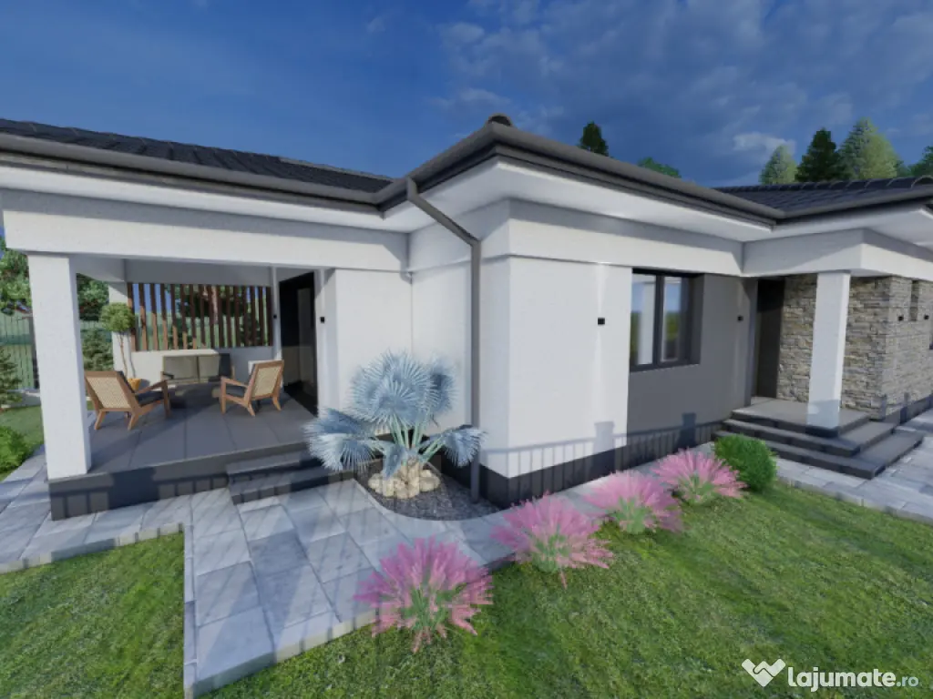 Casă la roșu în Groși, 144 mp construiți, teren 536 mp,