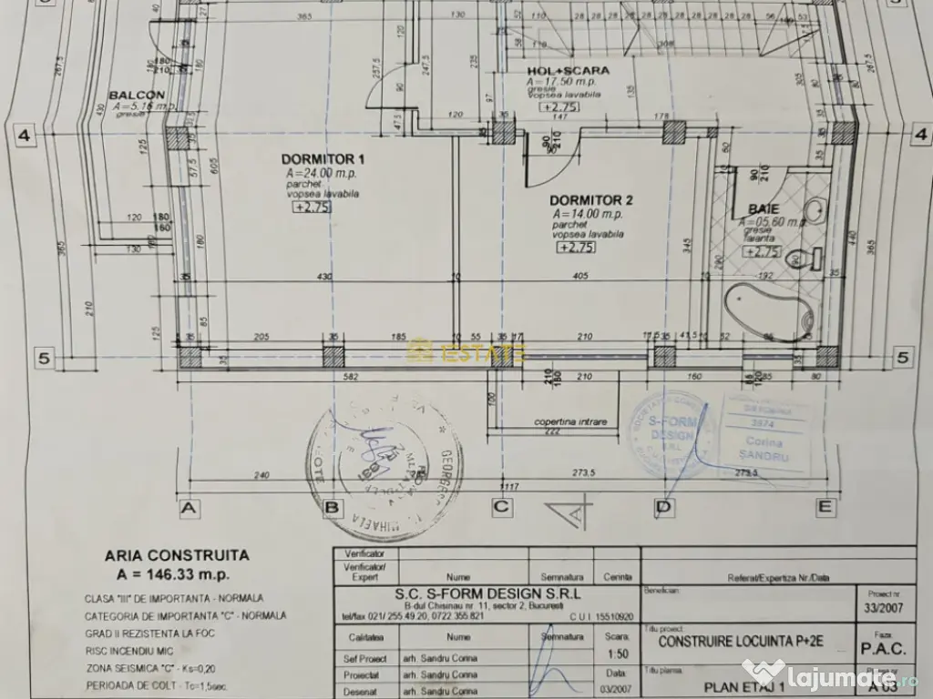 Aviatiei | Vila P+2E+pod, 5 camere, 3 bai, curte 155 mp utili 