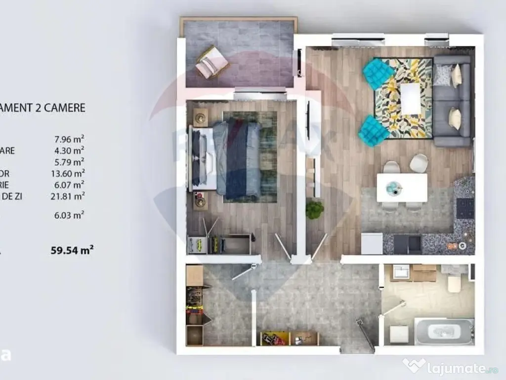 Comision 0% | Garsonieră cu grădină inclusă – 39 mp... 