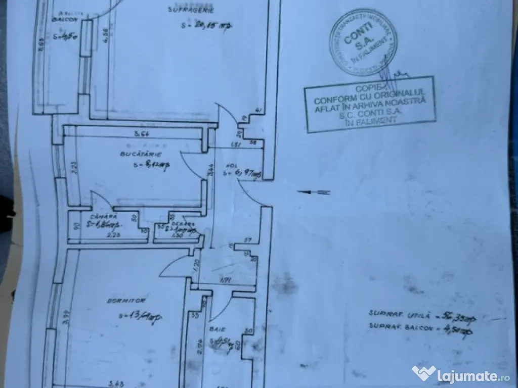 ULTRACENTRAL-2c, 1A, 56mp utili,3/4, din1988 - 72500 euro 