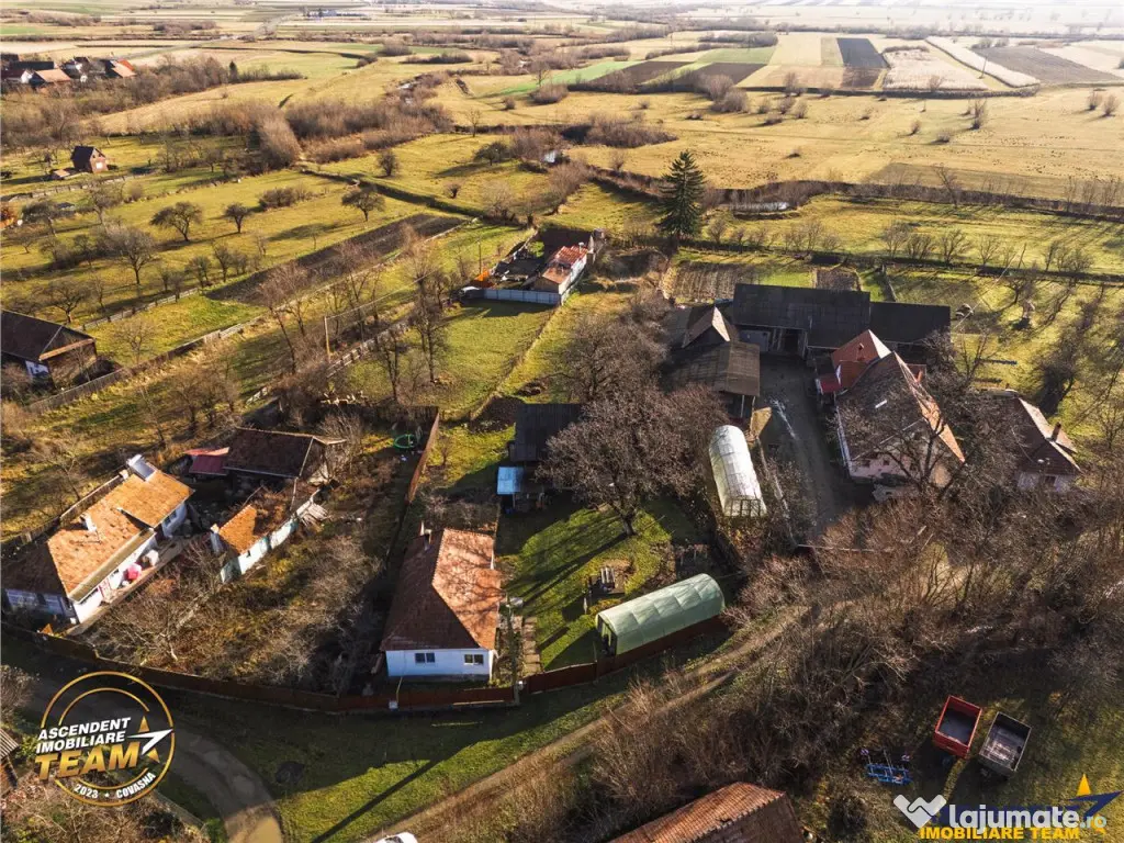 Gospodarie cu anexa, pivnita, iaz cu pesti si 2.280 mp de te 