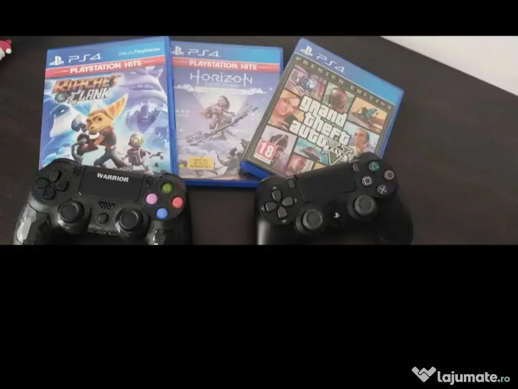 PS4 SLIM + 3 jocuri
