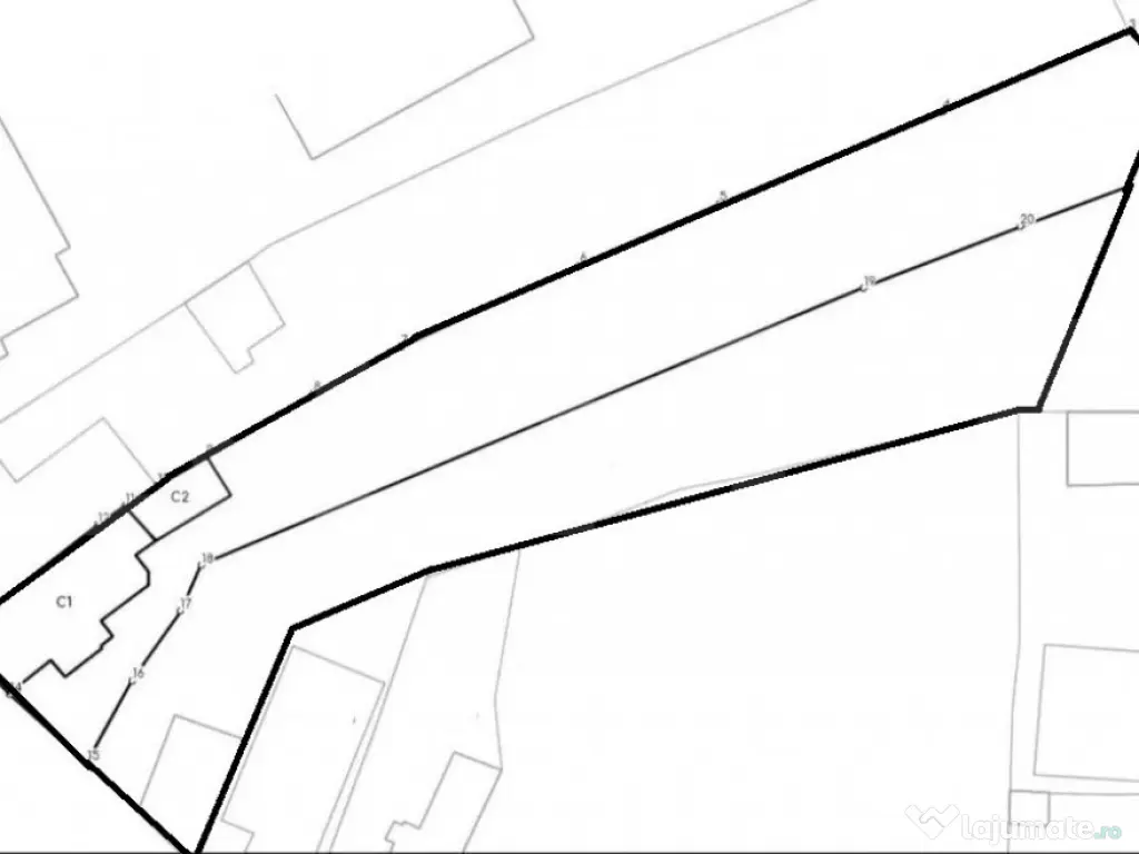 Teren 1900 mp, 25ml deschidere, zona Ultracentral
