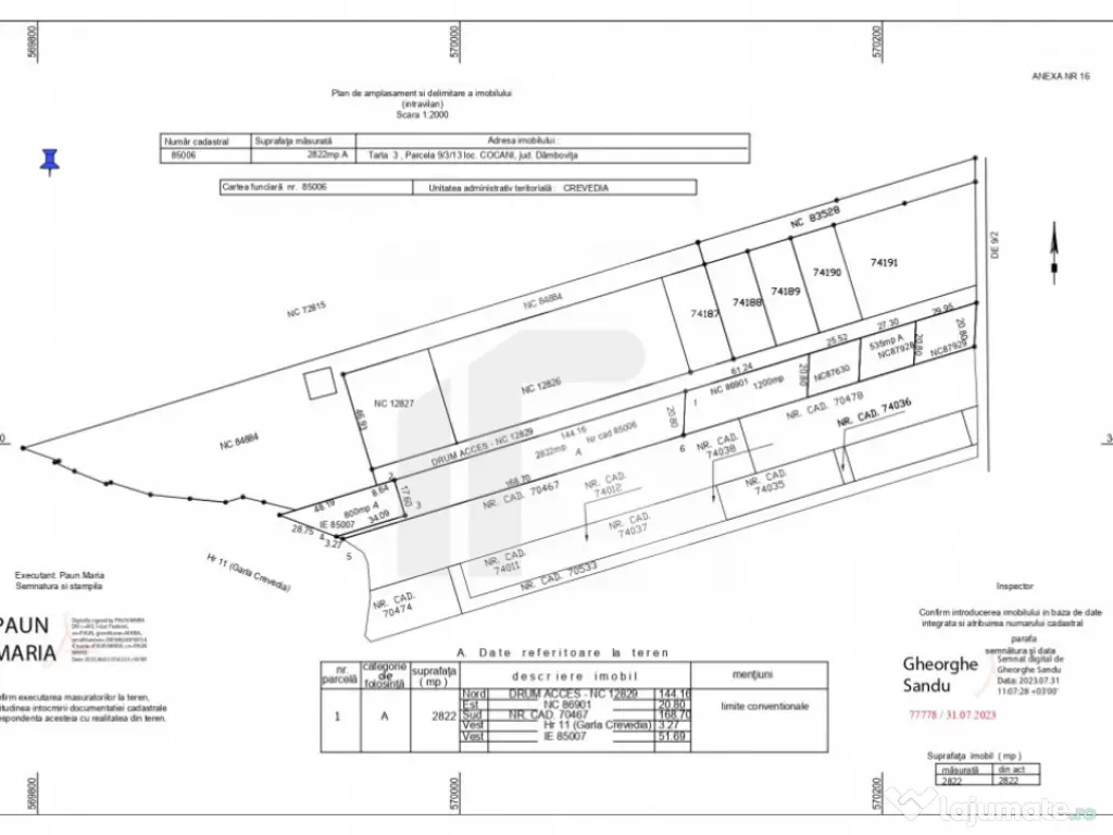 Refugiu la marginea padurii — 2822 mp de liniste in Cocani 