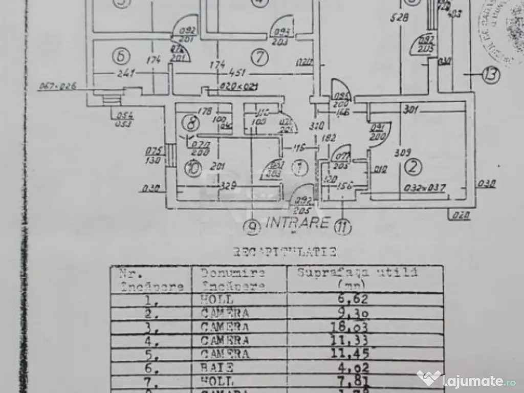 4 camere Costin Georgian,inst. schimb.,an 1978, 88 mp, anvel 