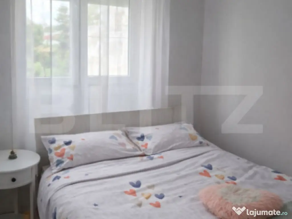 Apartament 2 camere, etaj 1, complet renovat și mobilat – 