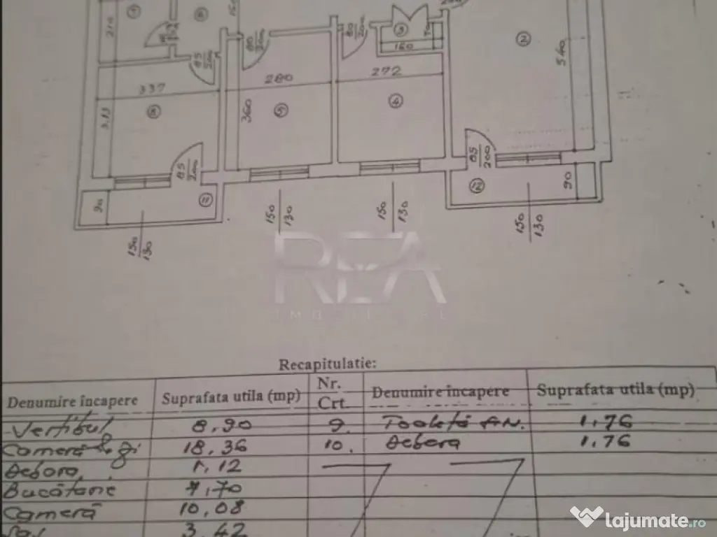3 camere Parcul Circului decomandat, et. 4, an 1978, 77 mp 