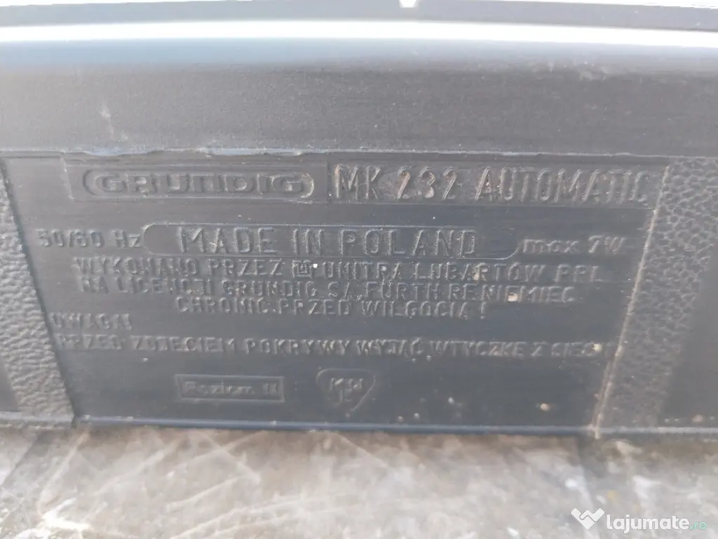 casetofon Grundig mk232 piese 