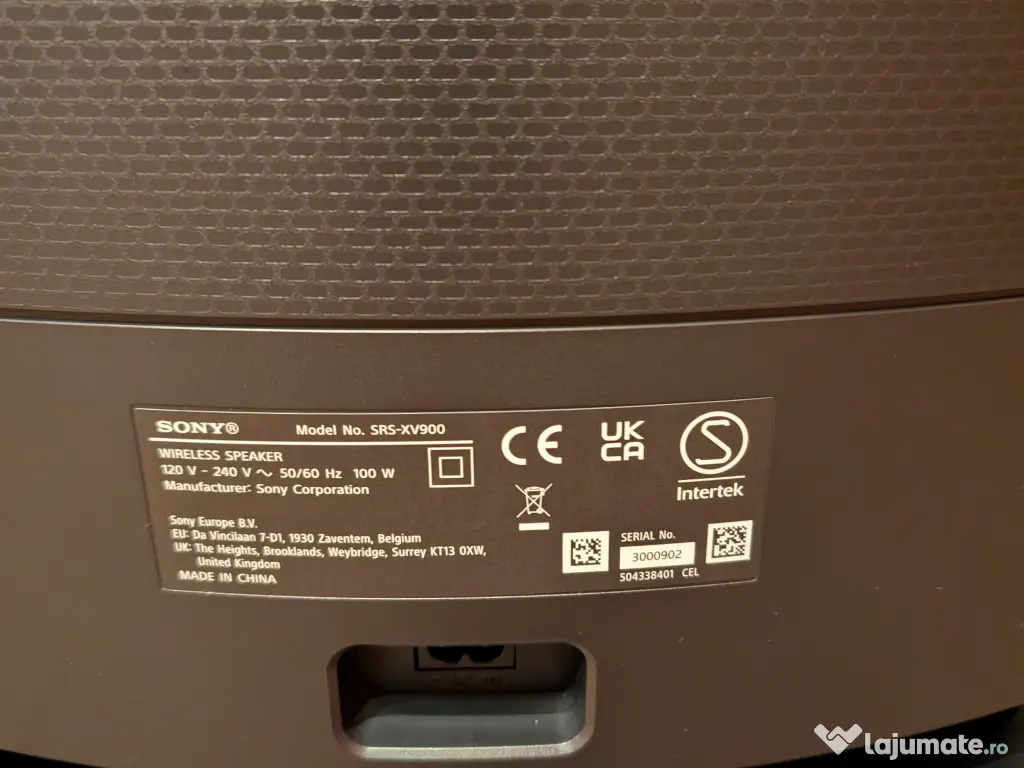 Boxa Sony SRS-XV900 Mega Bass Sunet 360 