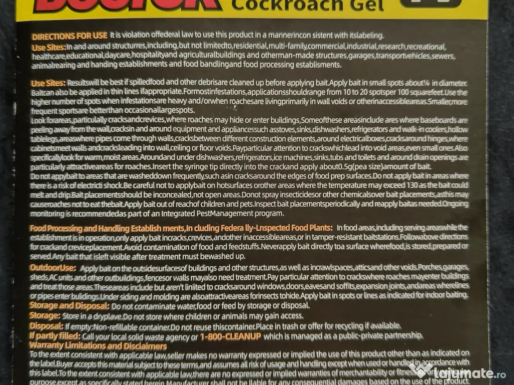 ROACH Doctor, otravă gândaci 