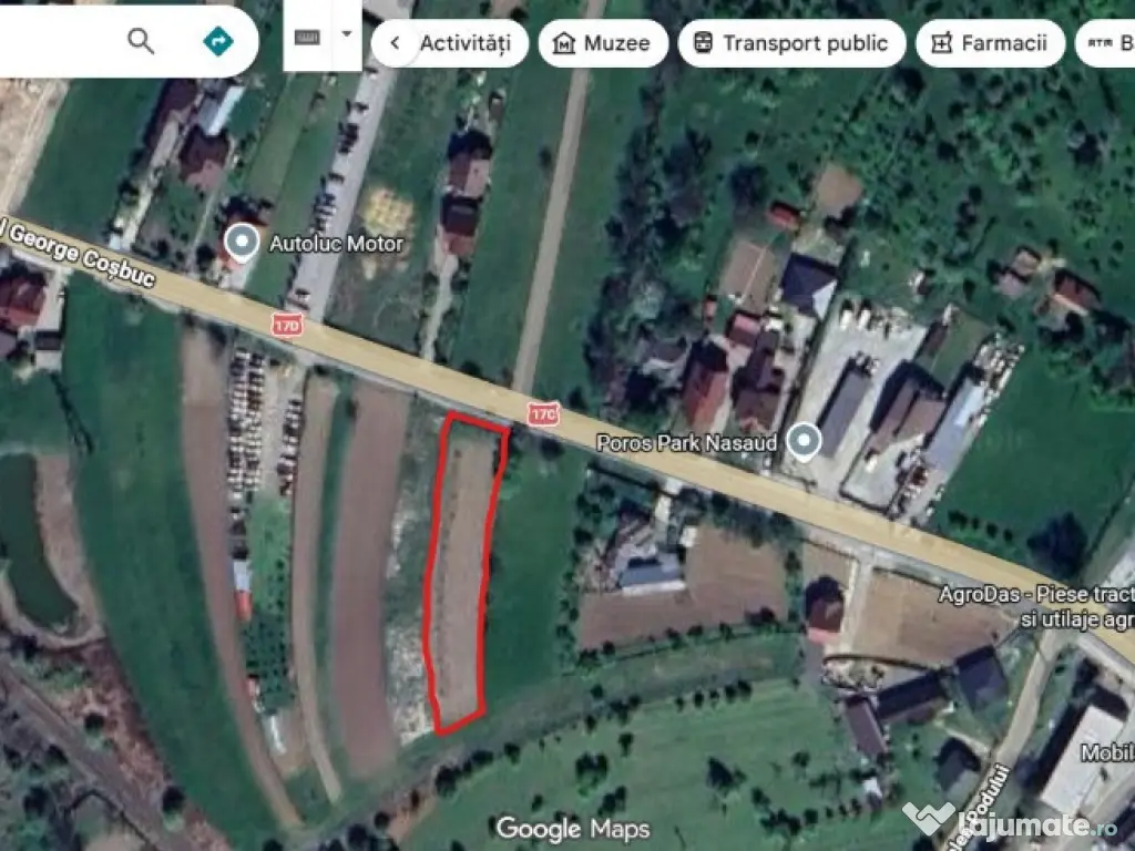 Teren intravilan 1700 mp Nasaud 