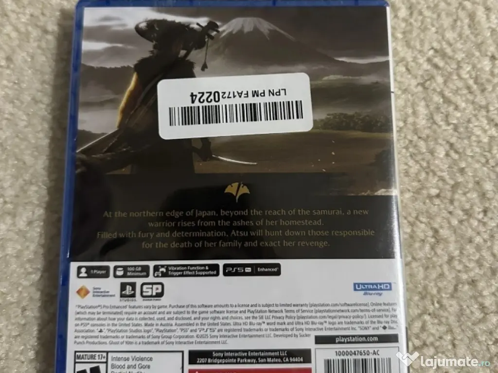 Ghost of Yotei Play Station 5 