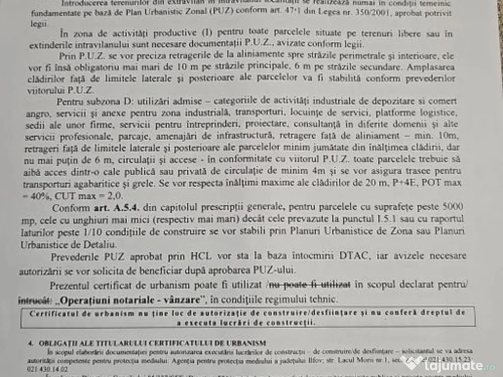 Teren Intravilan 13848 mp deschidere la A1 zona Carrefour... 