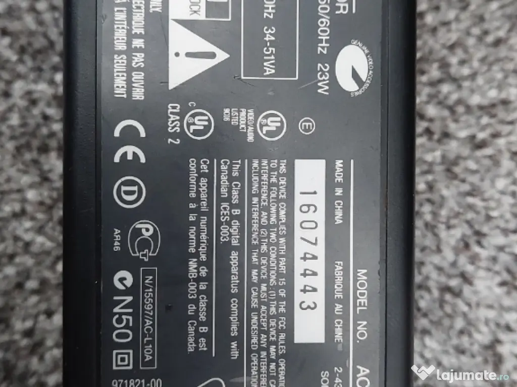 3buc Adaptor. Lenovo 65w,45w si Sony 23w