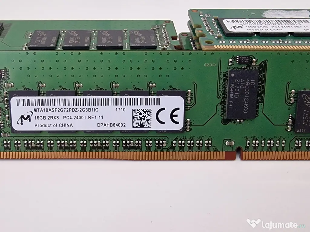 Micron 16 x 16GB DDR4 ECC rdimm Server ram 256GB Total 