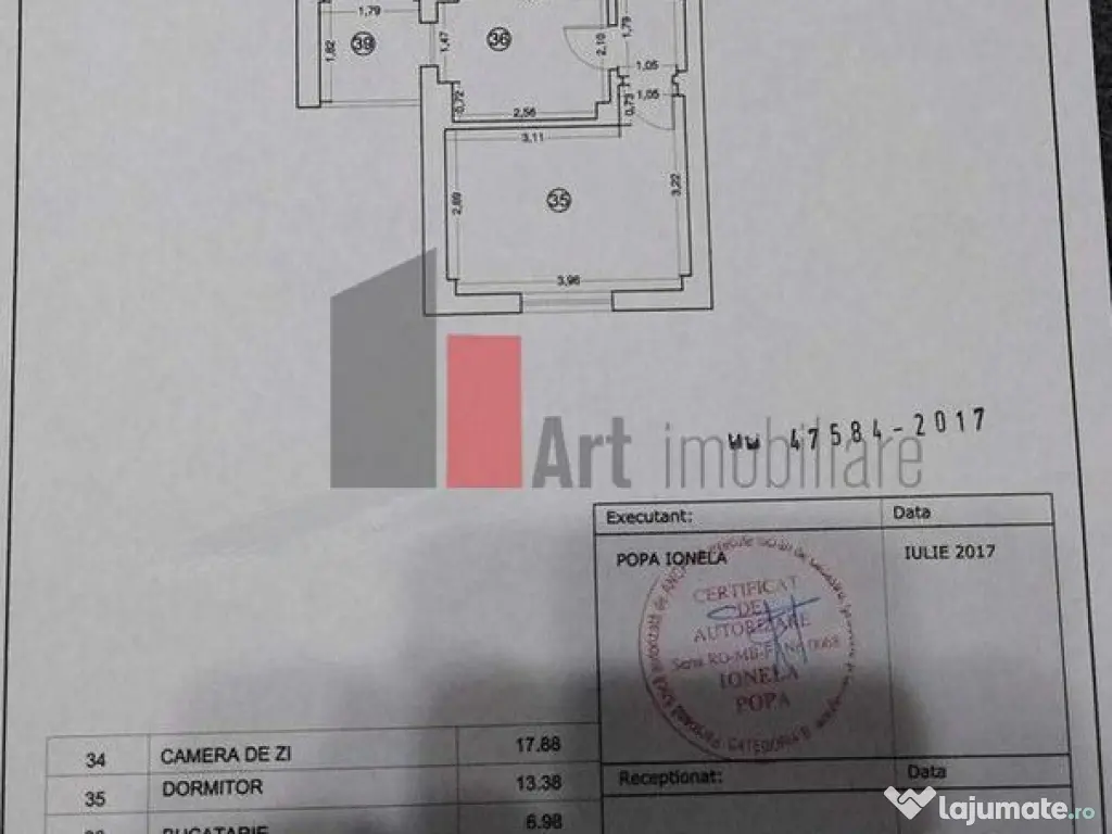 De vânzare apartament 2 camere Complex Rezidențial Ro... 