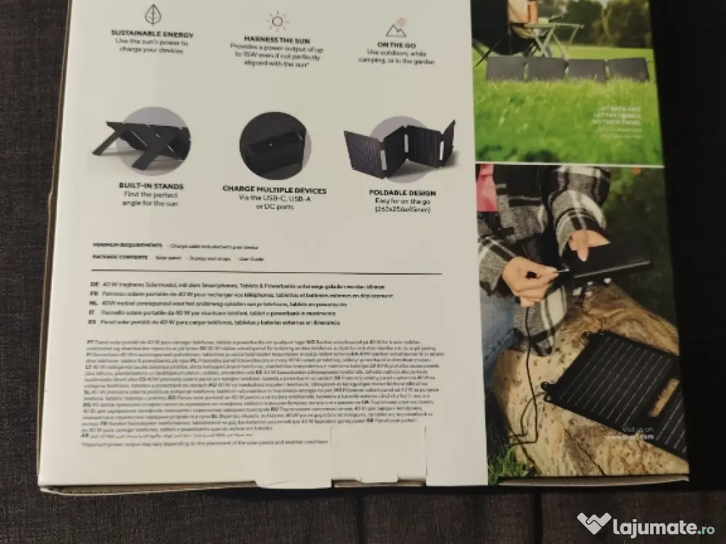 Panou solar portabil 40w 