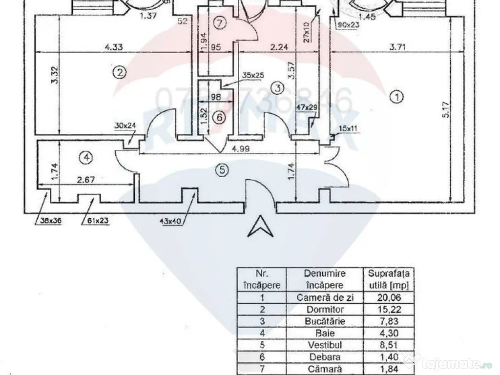 Apartament cu 2 camere superb de inchiriat pe Bulevardul ... 