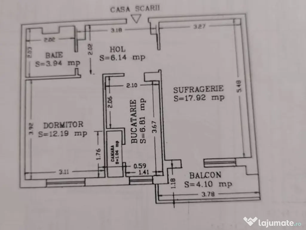 Tomis 1, apartament cu doua camere decomandate. 