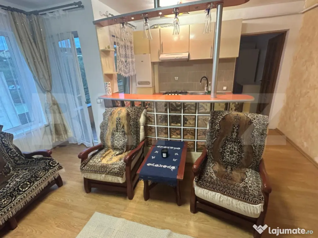 Apartament 2 camere, 42 mp, terasa, zona Stejarului 