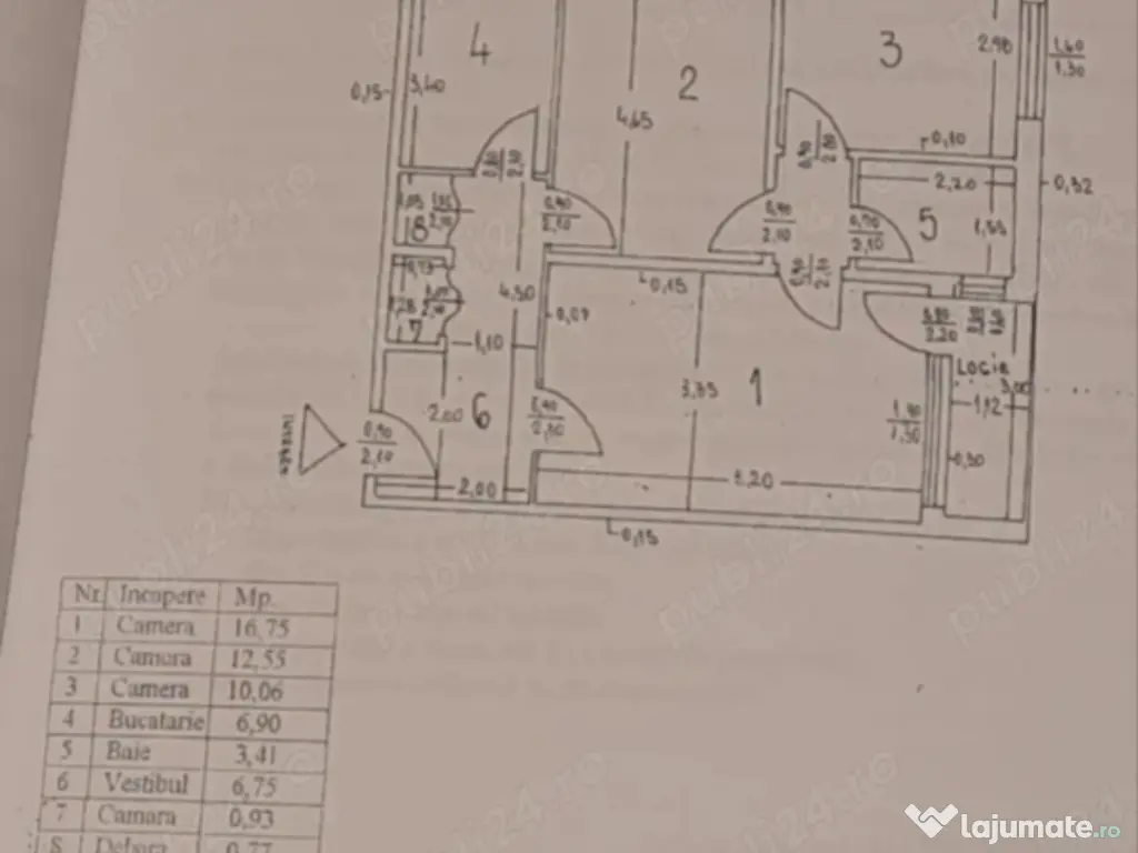 Apartanent 3 camere, Dr. Taberei, proprietar 