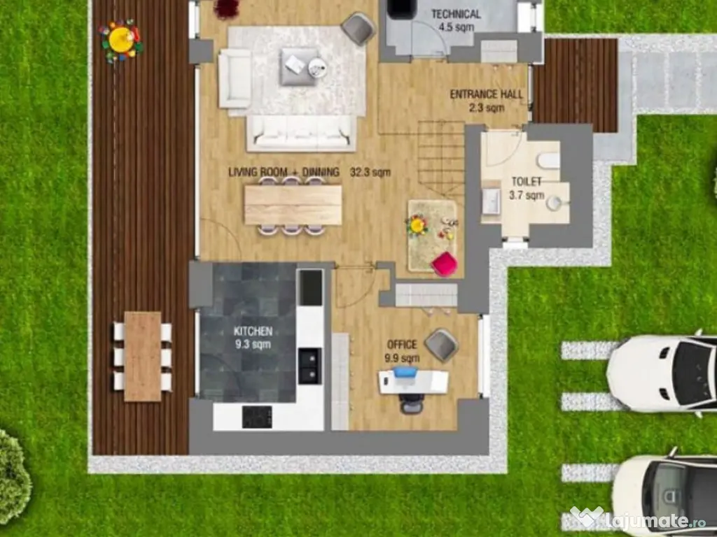 Vila 4 camere | Amber Gardens | Otopeni | Tunari | 2 parcare 