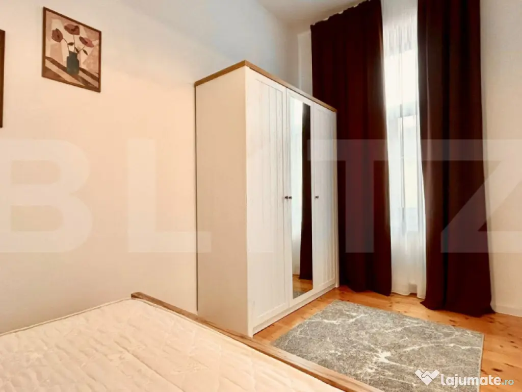 Apartament de inchiriat, 3 camere, 56 mp - Ultracentral