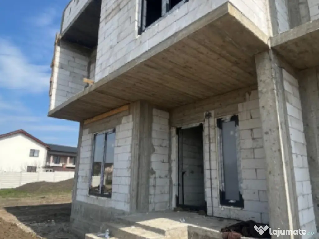 Casă modernă P+1, 120 mp utili, predare la cheie, finisaje 