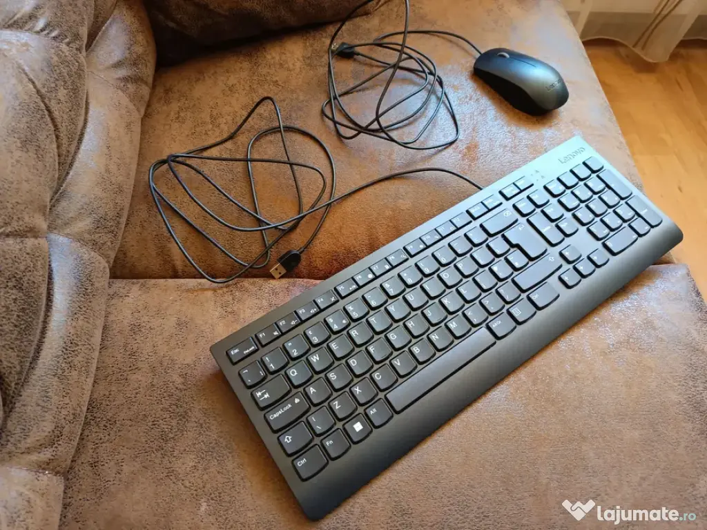 Set tastatura și mouse cu fir Lenovo noi nefolosite 