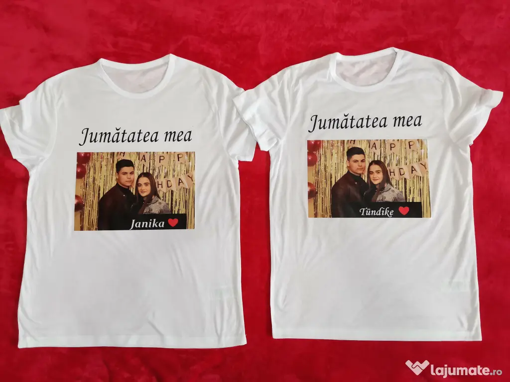 Tricouri personalizate cu poza si text 