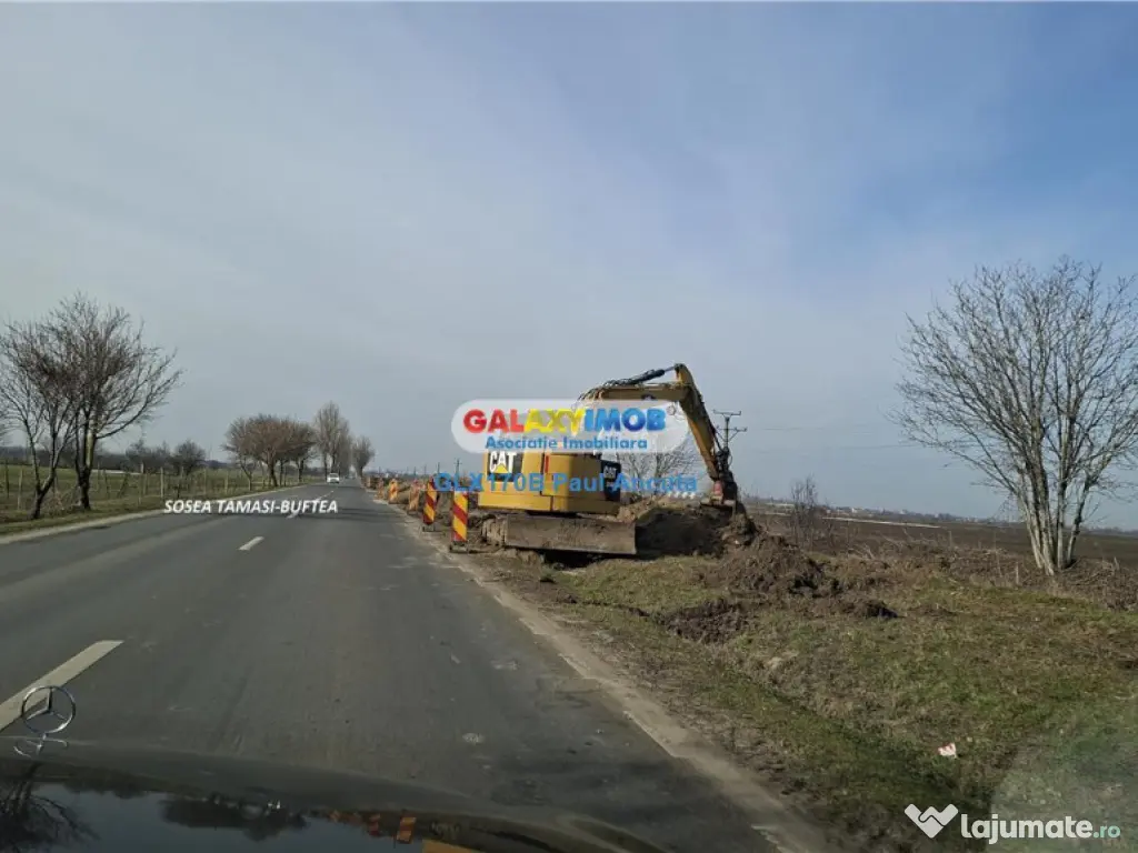 Teren 25000 mp la sosea Buftea Corbeanca utilitati zona Mixt 