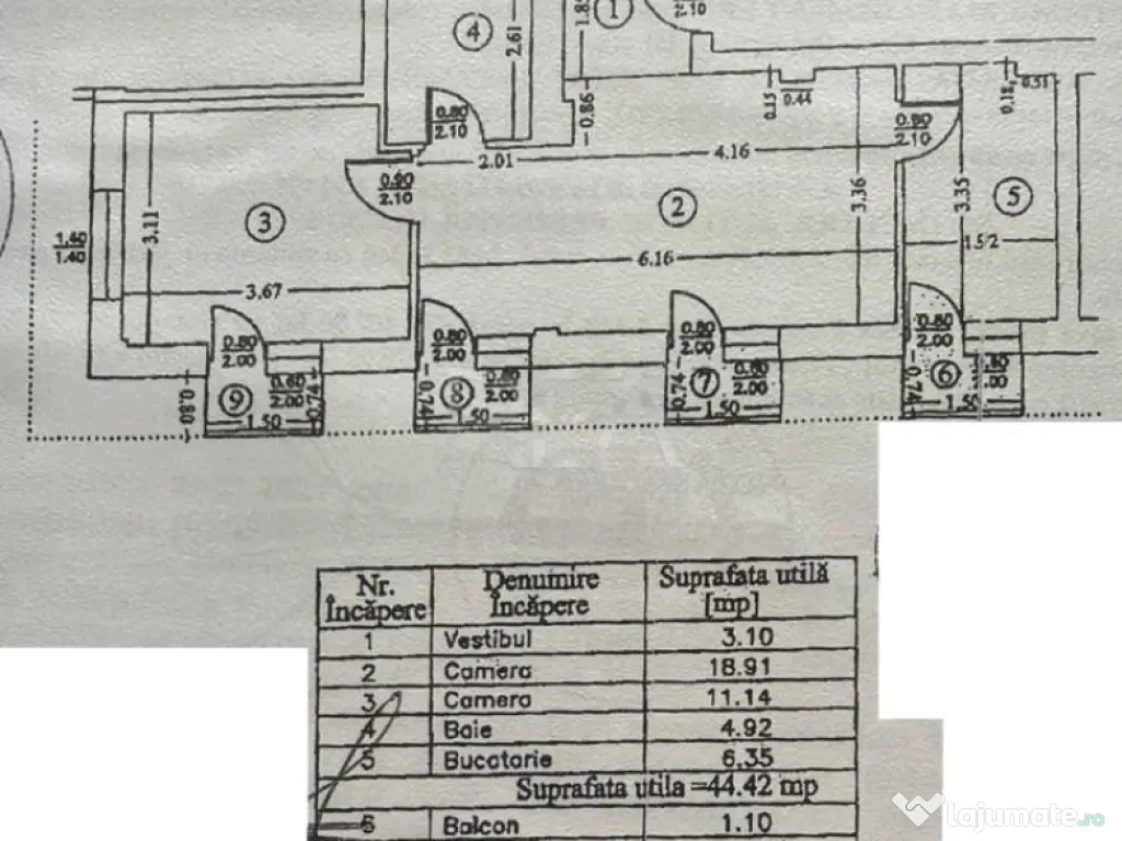 2 camere Theodor Pallady, an 2009, metrou, 49 mp 