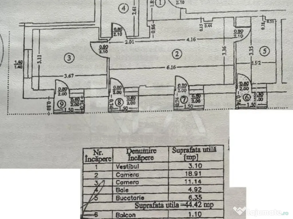 2 camere Theodor Pallady, an 2009, metrou, 49 mp 