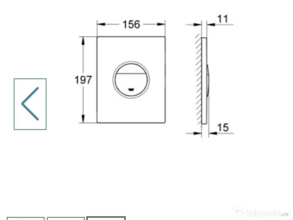 Clapeta WC - Grohe Nova Cosmopolitan (nou)