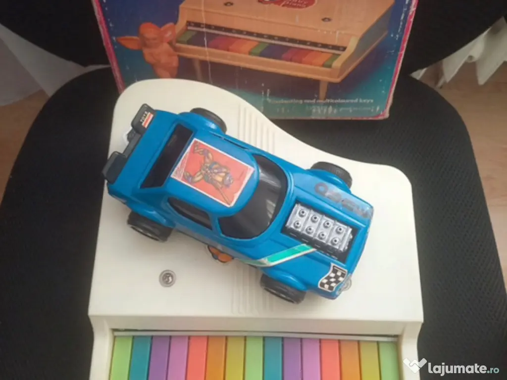 Old Vintage Toys Baby Piano & Friction Car 