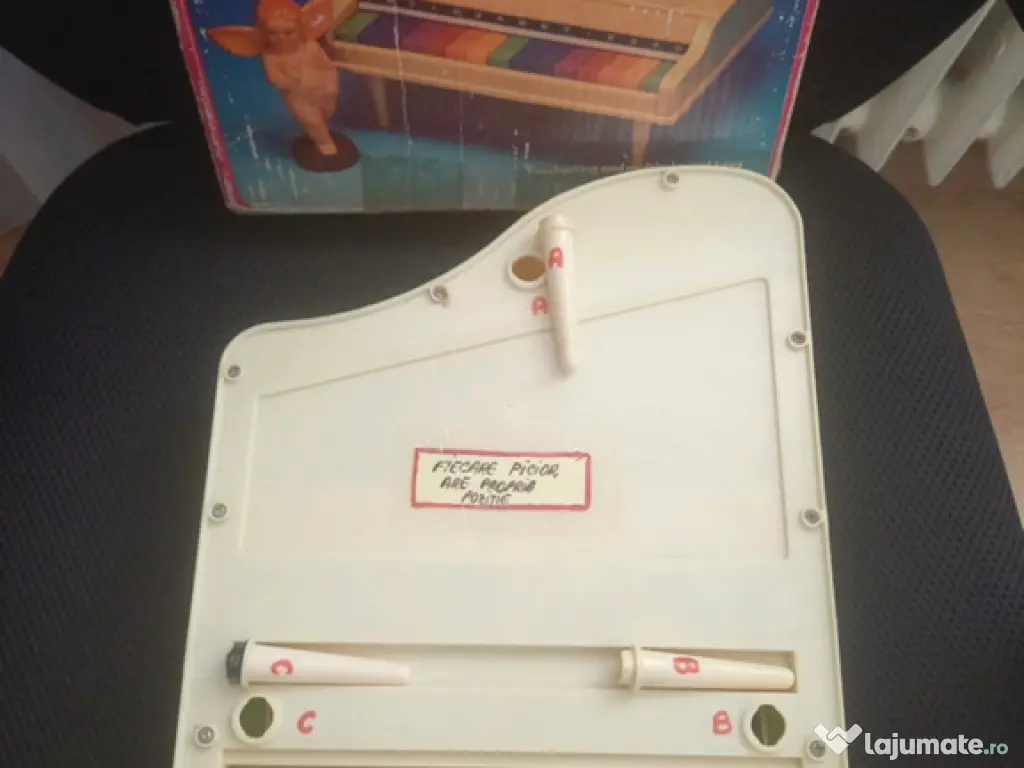 Old Vintage Toys Baby Piano & Friction Car 