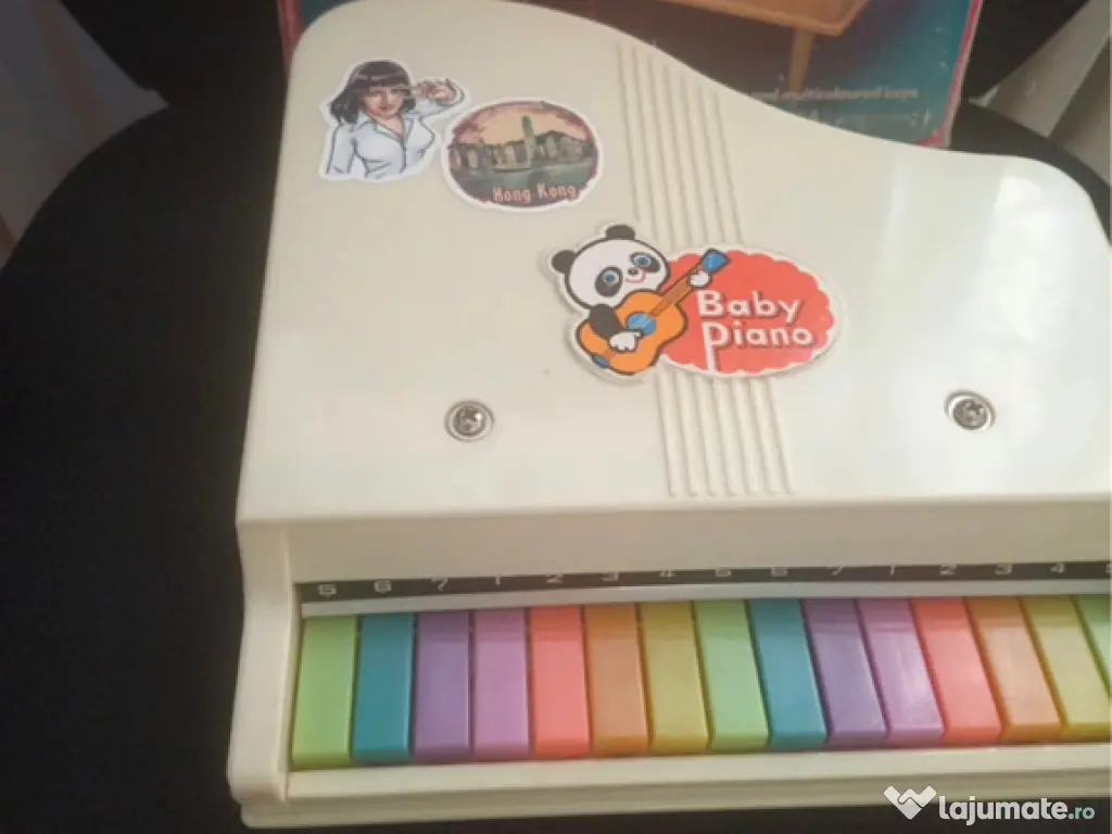 Old Vintage Toys Baby Piano & Friction Car 