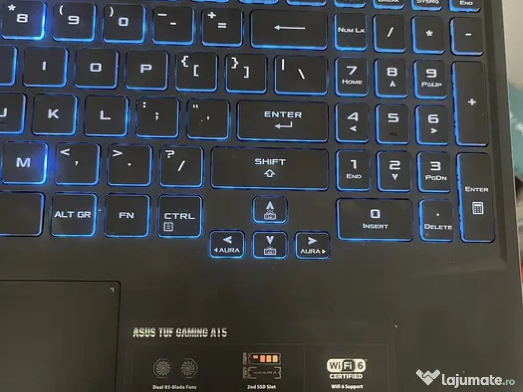 Laptop gaming ASUS TUF A15 16GB RAM RTX3050 