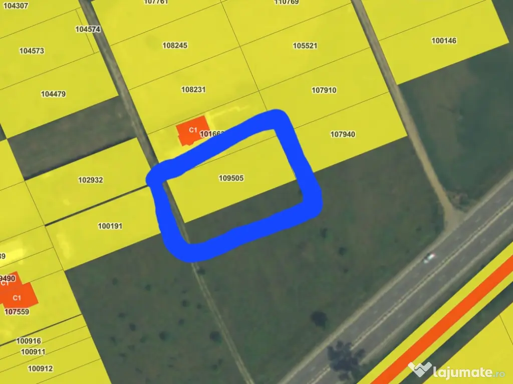 Teren intravilan 1000mp 